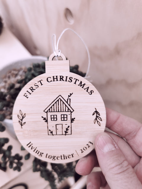 First Christmas - Living Together Bauble