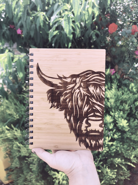 A5 Bamboo Cover Notebook - HIGHLANDER