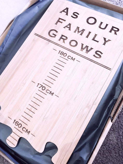 AS OUR FAMILY GROWS Wall Ruler By Lets Etch | Shop Online at Let's Etch ...