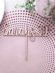 Customised Cake Topper - Let's Etch