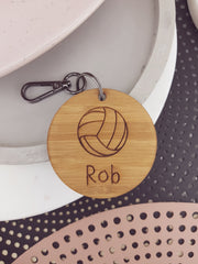 Netball Bag Tag - Lets Etch