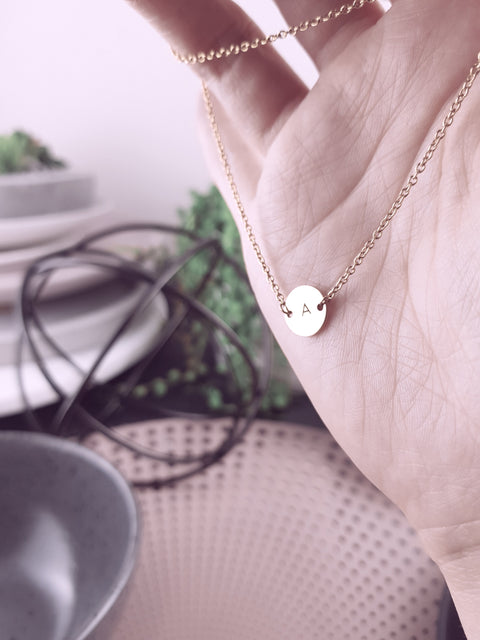 ANNIE - Small Pendant Necklace - Lets Etch