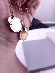 ELENA - Large & Mini Pendant Necklace - Lets Etch