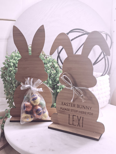 Easter Bunny Decoration - Personalised - Let's Etch