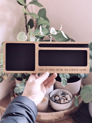 Wooden Caddy - Personalised - Let's Etch