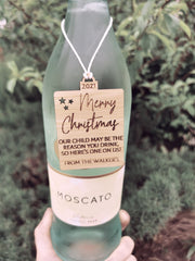 Wine Tag - Personalised - Let's Etch