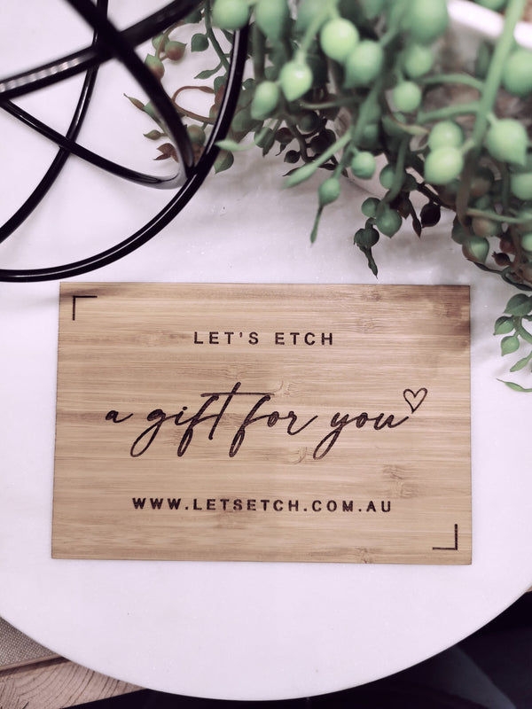 Gift Card - Let's Etch
