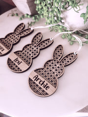 Bunny Easter Tag - Personalised - Let's Etch