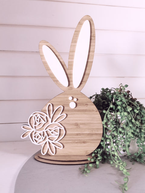 Large Easter Bunny with Stand - Let's Etch
