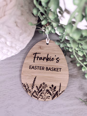 Egg Easter Tag - Personalised - Let's Etch
