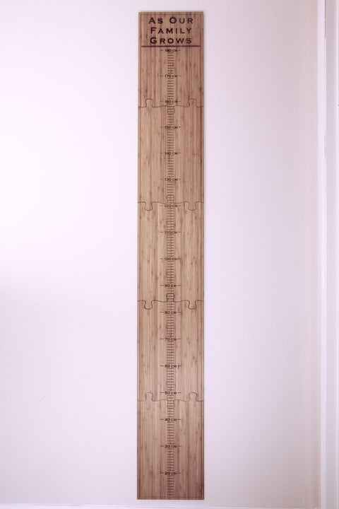 AS OUR FAMILY GROWS  Wall Ruler - Personalised - Lets Etch