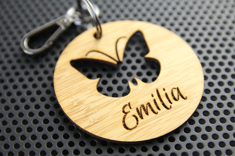 Butterfly Bag Tag - Lets Etch