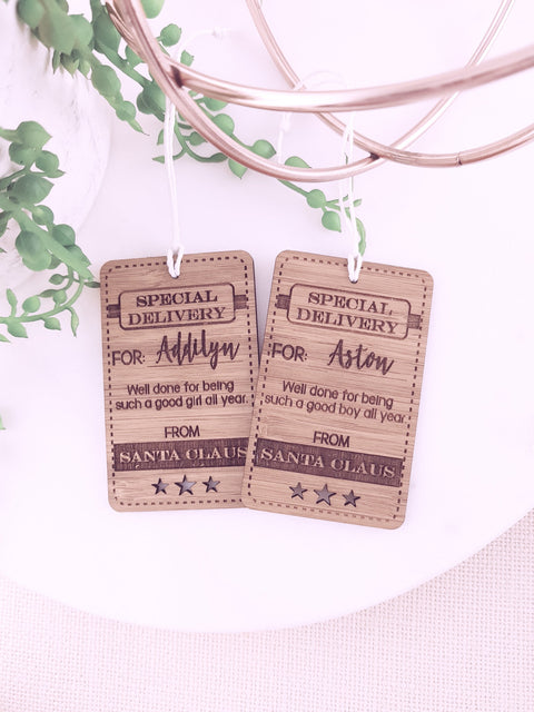 Santa's Special Delivery Gift Labels - Personalised - Let's Etch