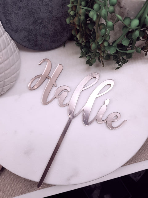 Customised Cake Topper - Let's Etch